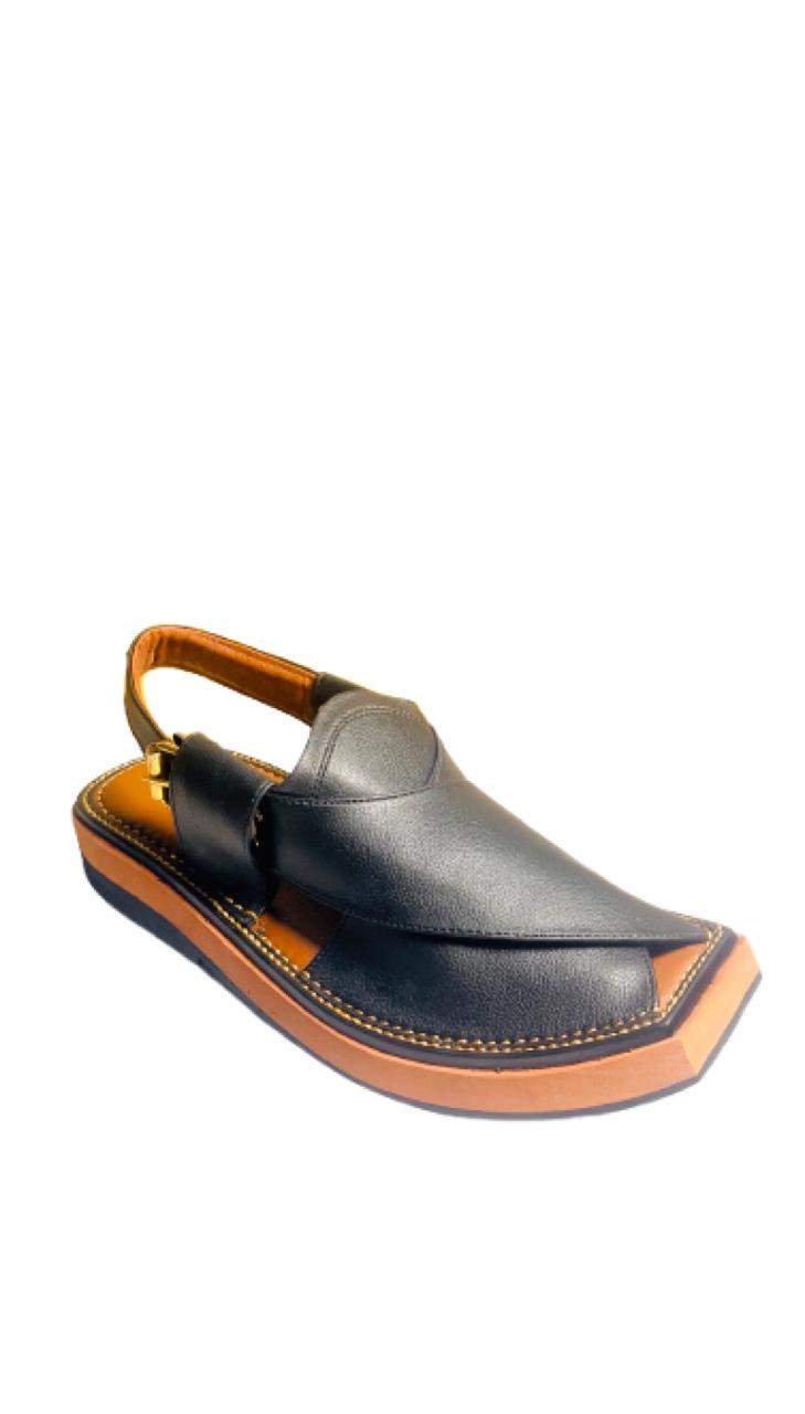 PASKALA JET BLACK KAPTAN CHAPPAL | HANDMADE LEATHER FOOTWEAR