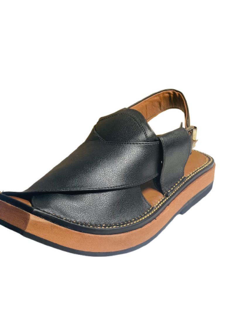PASKALA JET BLACK KAPTAN CHAPPAL | HANDMADE LEATHER FOOTWEAR